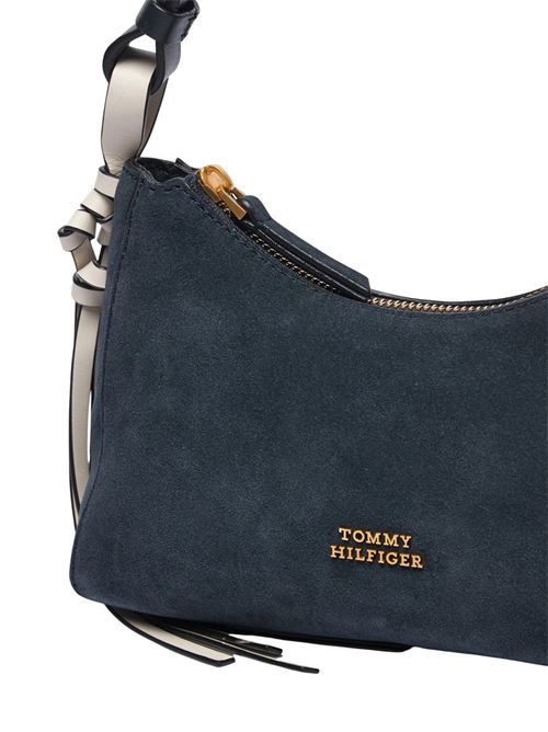 Borsa a spalla in camoscio Tommy Hilfiger | AW0AW18823DW6